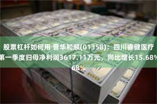 股票杠杆如何用 普华和顺(01358)：四川睿健医疗第一季度归母净利润3617.11万元，同比增长15.68%