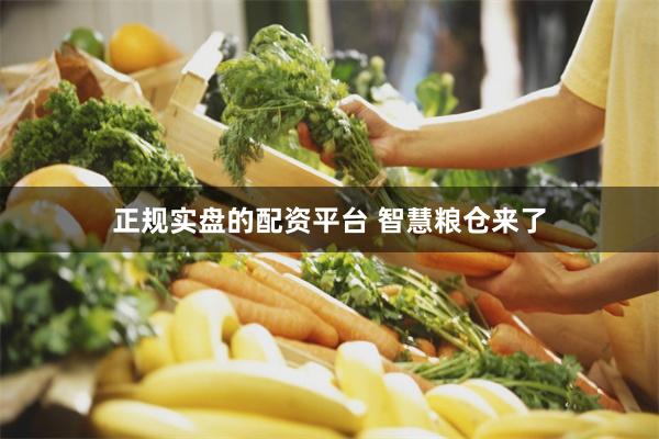 正规实盘的配资平台 智慧粮仓来了