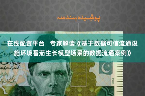 在线配资平台   专家解读《基于数据可信流通设施环境番茄生长模型场景的数据流通案例》